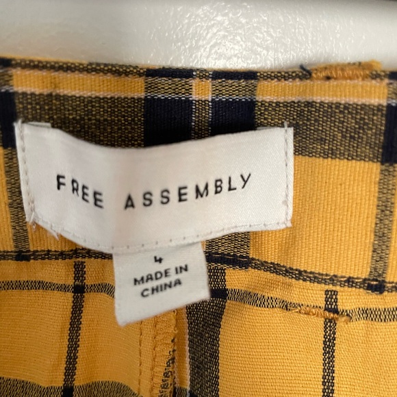 free assembly plaid pants - Picture 5 of 9